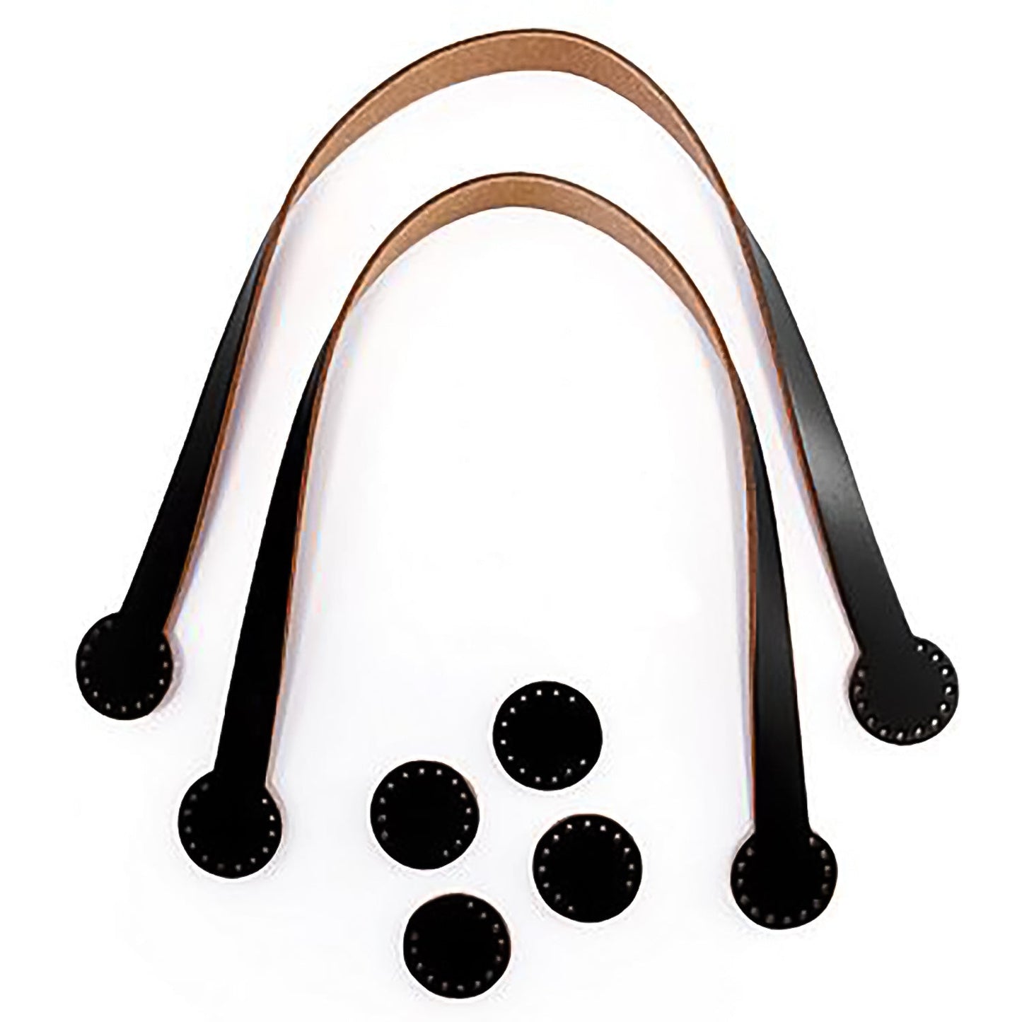 Miyako 17" Bag Handles - Set of 2 - Black Bag & Purse Hardware & Accessories Miyako